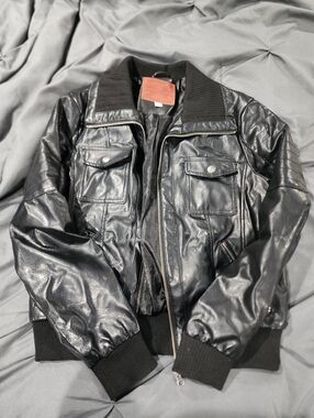 Black Pleather Jacket